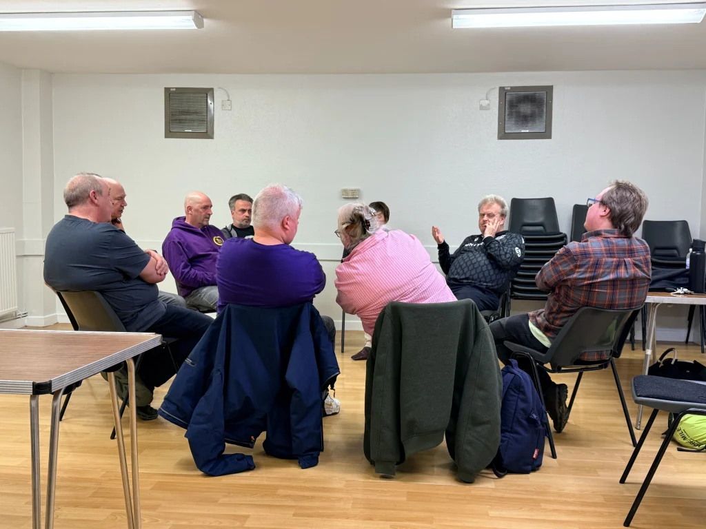 Group workshop supporting mental health recovery