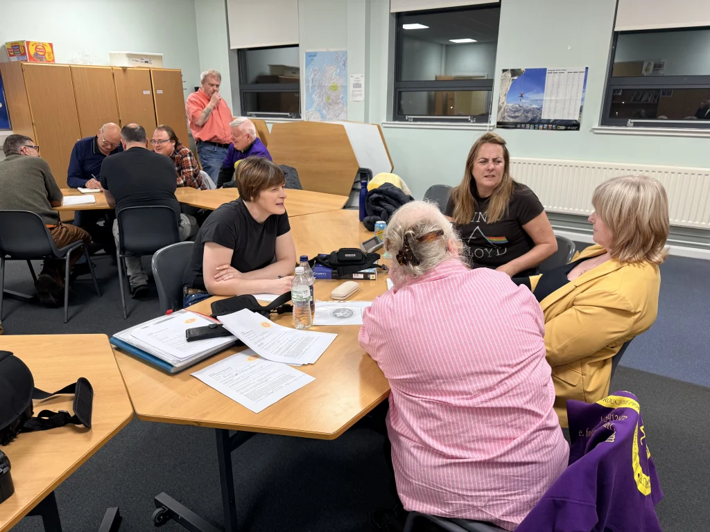 Group workshop supporting mental health recovery
