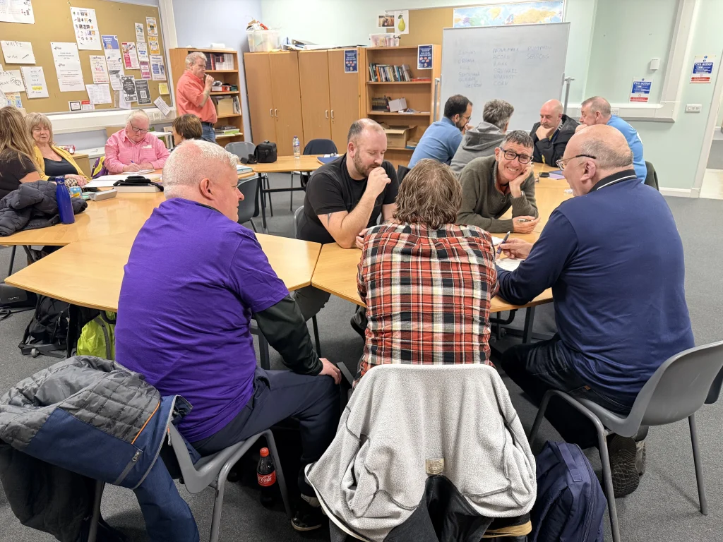 Group workshop supporting mental health recovery